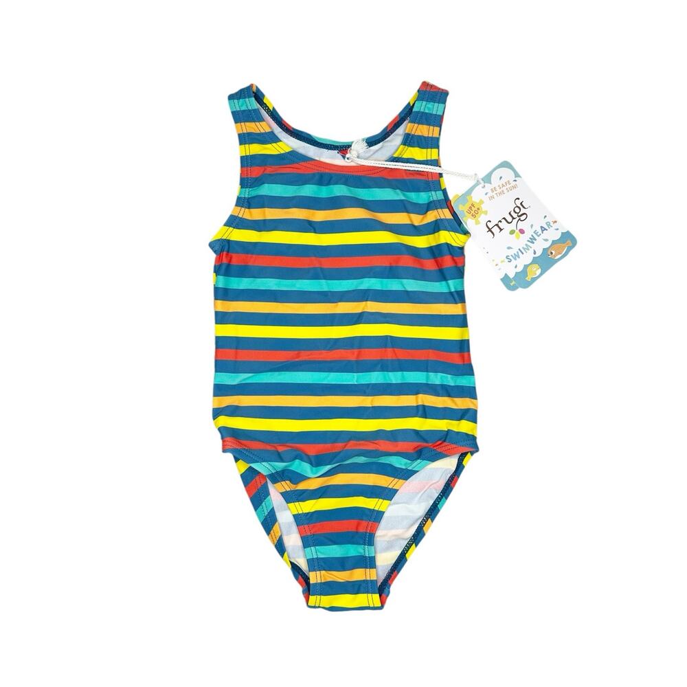 NWT Frugi Striped Little Sally Bathing Suit Size 12-18 Months